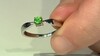 Bague en argent et Diopside de Russie