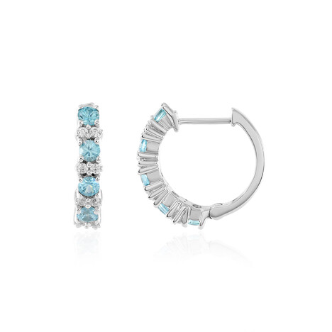 Boucles d'oreilles en argent et Zircon de Ratanakiri