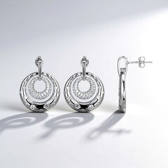 Orecchini in argento con Zircone (Adela Silber)