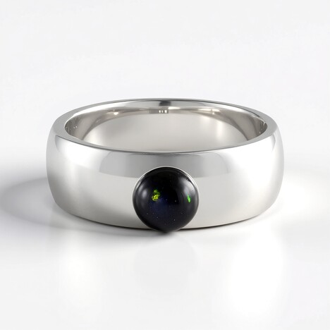 Anello in argento con Opale Mezezo (de Melo Essence)