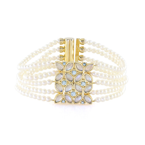 Edelstein-Silberarmband (KM by Juwelo)