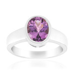 Anillo en plata con Turmalina púrpura de Brasil (Pallanova)