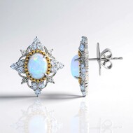 Welo-Opal-Silberohrringe (Dallas Prince Designs)