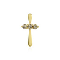 Ciondolo in argento con Diamante Champagne I3