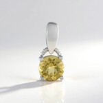 Ciondolo in argento con Berillo Giallo