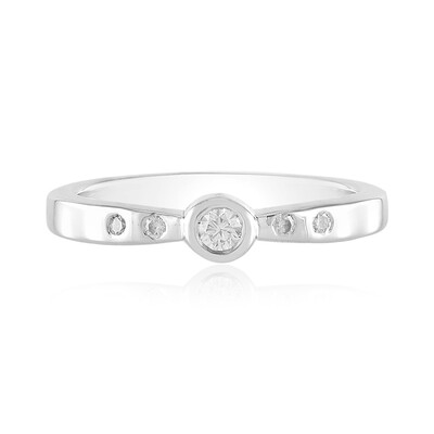 Anello in argento con Diamante I2 (H)