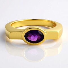 Anello in argento con Ametista