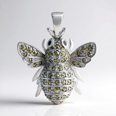 Ciondolo in argento con Marcassite (Annette classic)