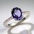 Anello in argento con Quarzo Mirtillo