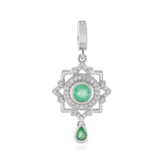 Ciondolo in argento con Smeraldo Colombiano