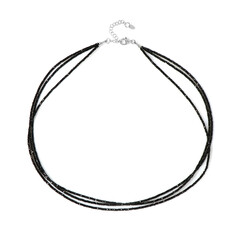 Collar en plata con Espinela negra