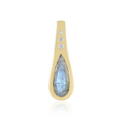 Green Maniry Labradorite Silver Pendant (de Melo)