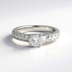 Anello in argento con Topazio Bianco