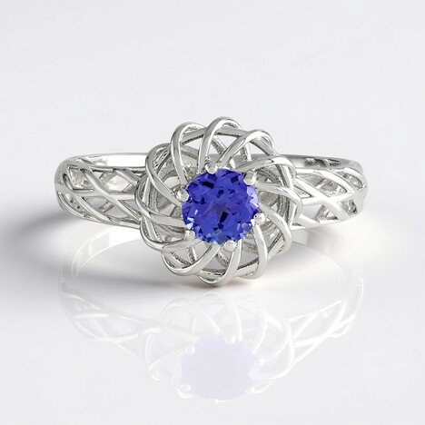Anello in argento con Tanzanite (Ornaments by de Melo)