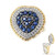 Blue Sapphire Silver Ring (Gems en Vogue)