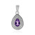 Colgante en plata con Amatista de Uruguay