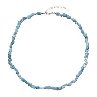 Collier en argent et Larimar