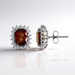 Orecchini in oro con Zircone Tramonto (AMAYANI)