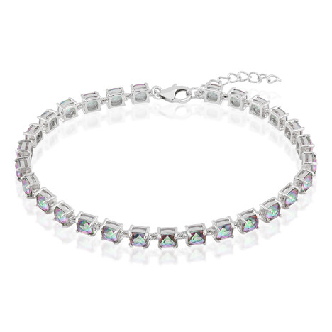 Zilveren armband met Mystieke Lavendel Kwartsen