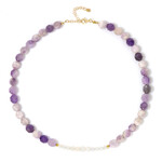 Collana in argento con Ametista Rose de France