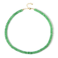 Green Quartz Silver Necklace