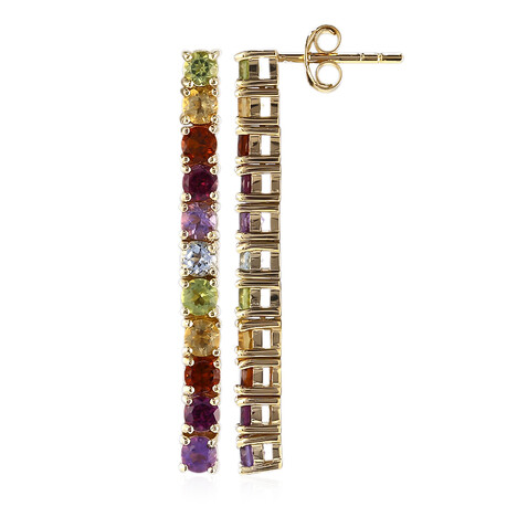 Edelstein-Silberohrringe