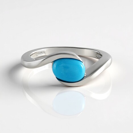 Anello in argento con Turchese Sleeping Beauty