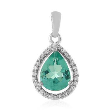 Ciondolo in argento con Apatite Blu
