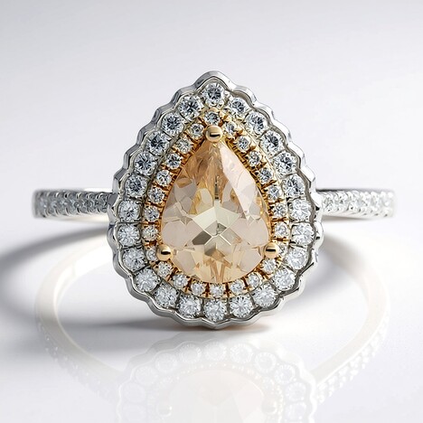 Anello in oro con Morganite AAA (CIRARI)