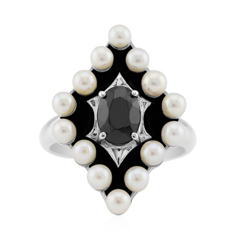 Anello in argento con Spinello Nero (Remy Rotenier)