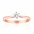 Anillo en oro con Diamante VVS1 (G) (Annette)