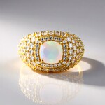 Anello in argento con Opale di Welo