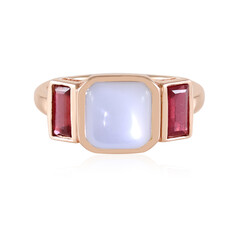 Weißer Mondstein-Silberring