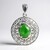 Ciondolo in argento con Crisoprasio Imperiale