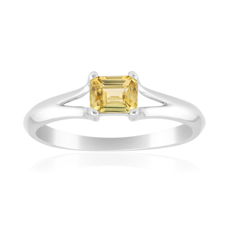 Anello in argento con Zircone Giallo