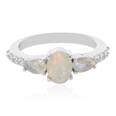 Anello in argento con Opale di Welo