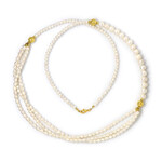 Collana in argento con Perla d'Acqua Dolce Bianca (Riya)