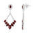 Pendientes en plata con Granate de la India (Dallas Prince Designs)