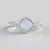 Bague en argent et Opale Welo