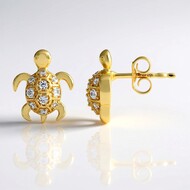 Boucles d'oreilles en argent et Zircon