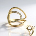 Anello in oro con Diamante I2 (H) (de Melo Gold)