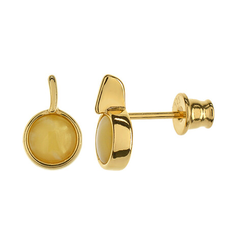 Baltischer Bernstein-Silberohrringe (dagen)