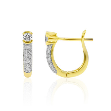 Orecchini in oro con Diamante IF (D) (Annette)