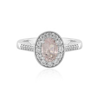 Bague en argent et Morganite de Madagascar