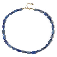 Collier en argent et Aventurine bleue