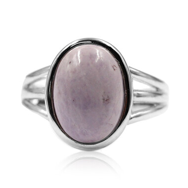 Fluorit-Opal-Silberring