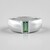 Anello in argento con Tormalina Verde di Benedito (Adela Silber)