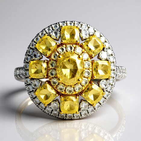 Anello in oro con Diamante Giallo SI2 (CIRARI)
