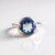 Anello in argento con Quarzo Mistico Blu (MONOSONO COLLECTION)