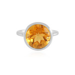 Bague en argent et quarz orange (MONOSONO COLLECTION)